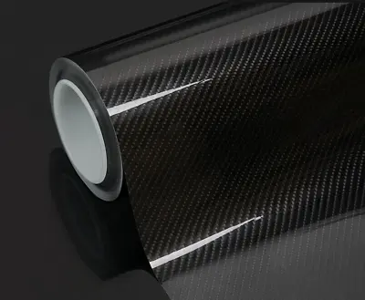 Black 5D Carbon Fibre Vinyl Wrap Sheet Film Sticker Car Wrap Air Bubble Free • £319.99