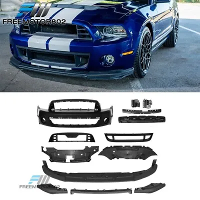 Fits 10-14 Ford Mustang Front Bumper Cover GT500 Style Conversion With Grill Lip • $609.99