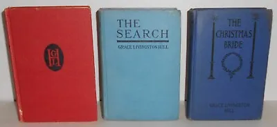 Lot Of (3) Vintage Books By Grace Livingston Hill -Grosset & Dunlap HB SPICE BOX • $10.95