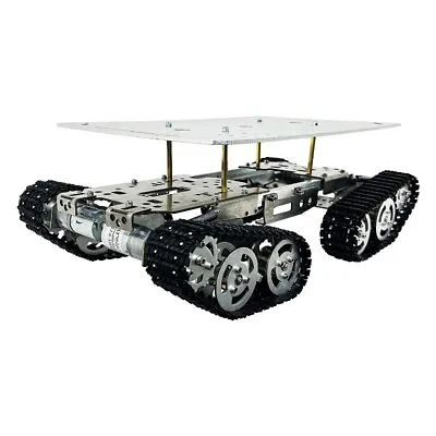 TS800S Two-Tier Robot Tank Chassis Obstacle Crossing With RC Controller Kit • $280.78