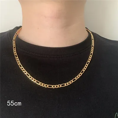 Long Necklace Gold Silver Color Men Necklaces Chain Necklace Neck Jewelry Long • $1.96