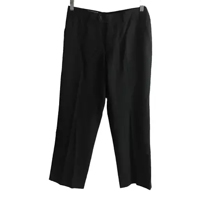 HM Conwell Mens Dress Pants Flat Front Slacks Size 32x29 Hem Is Altered Gray • $14.39