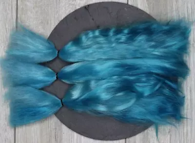 Mohair Doll Hair Color Turquoise 8-11   0.35 Oz Locks Angora DIY Baby Reborn • $10.99