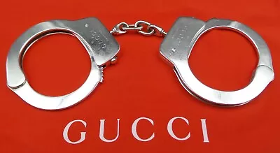 Very Rare Luxurious Vintage 1990s TOM FORD For GUCCI Sterling Silver Handcuffs • $24499.99