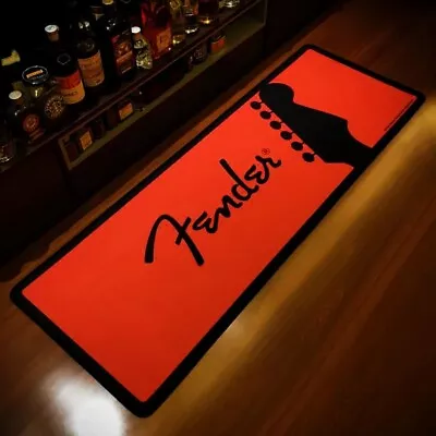 FENDER Guitar Printed Music Flannel Area Rug Bathroom Mat Floor Carpet For Home • $29.95