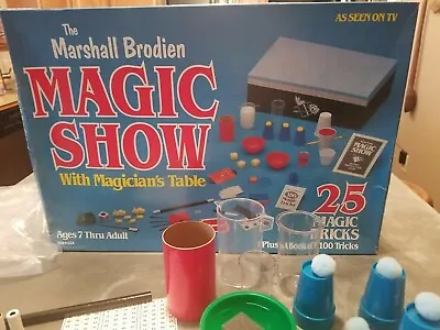 £43.71 • Buy Vintage Marshall Brodien Magic Show & Magician Table 25 Magic Tricks & Books
