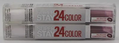 Factory Sealed 2 Pk Maybelline Super Stay 24 HR Liquid Lipstick 315 Frozen Rose • $15.99