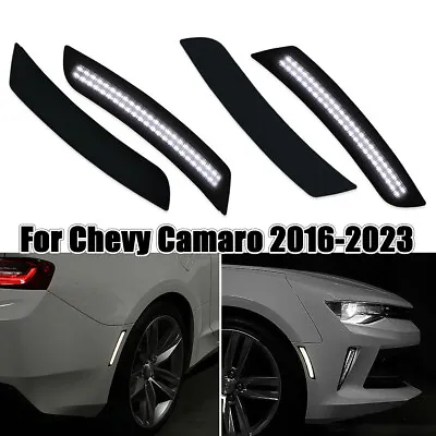 For Chevy Camaro 2016-2023 LED Side Marker Lights White Indicator Kit Set 4PCS • $29.99
