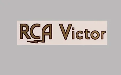 RCA Victor Radio Logo Water Slide Decal Sticker - Old Antique Vintage Tube Radio • $6.75