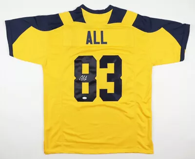 Erick All Signed Michigan Wolverines Throwback Jersey (JSA COA) Senior. T.E • $139.95