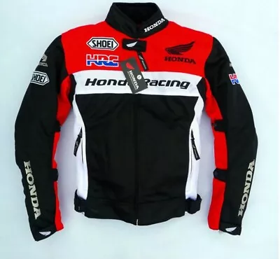 Honda HRT Black Red Motorcycle Jacket Winter Jacket Breathable Motocross Motor • $162