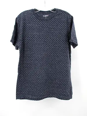 GOODFELLOW & CO T Shirt Men Size Medium Blue Standard Fit Short Sleeve Polka Dot • $4.98