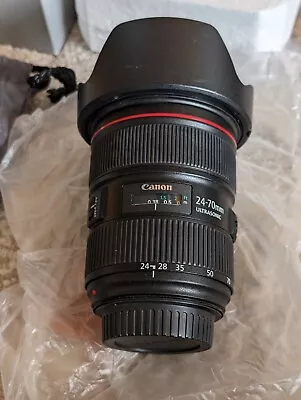 CANON EF 24-70mm F/2.8L II USM LENS With Case • £283