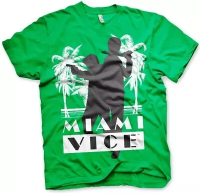 Miami Vice Silhuettes T-Shirt Green • £25.70