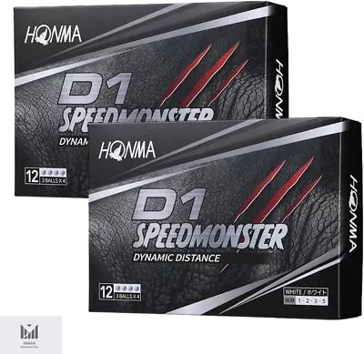 HONMA GOLF Ball D1 Ball Speed Monster 2 Dozen (24 Balls) • $59.77