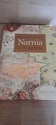 C.S. Lewis The Complete Chronicles Of Narnia Large Hard Back Book • £6