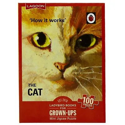 Ladybird Books For Grown-Ups The Cat Mini Jigsaw Puzzle 100 Pieces Fun Gift • £6.99