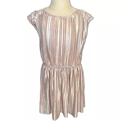 H&M Girl’s Size 6-7years Rose Gold Party Dress  • $30