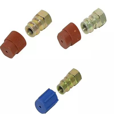  RETROFIT ADAPTER FITTING KIT R-12 To R-134A STEEL 1/4 3/16 (HIGH) & 1/4  (LOW • $19.99