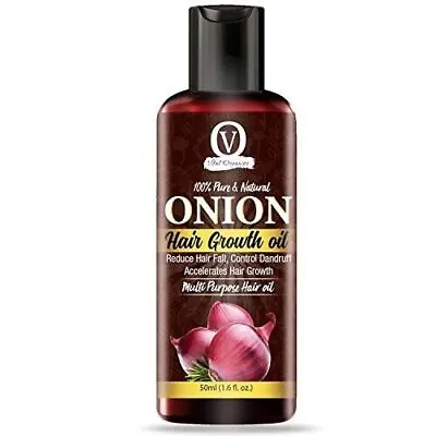 Vital Organics Onion Hair Growth Oil Castor Oil Rosemary With 24 Essential Oils • £9.40