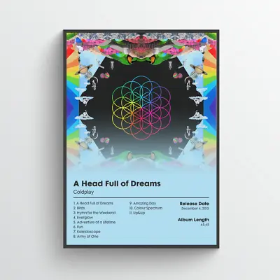 Coldplay A Head Full Of Dreams Album Poster • £24.99