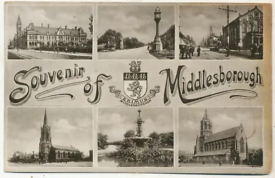 Souvenir Of Middlesborough Yorkshire 1907 Postcard To Mary Ann Croft Sydenham • £2