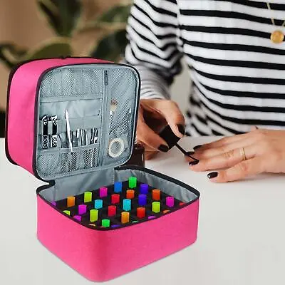 Nail Polish Storage Bag Nail Dryer Case Pockets For Nail Varnish Cosmetic • £23.18