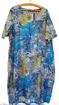 NWT ZANZEA Womens Dress Size 4XL 100% Cotton Short Sleeve Side Pockets Pullover  • $24.95