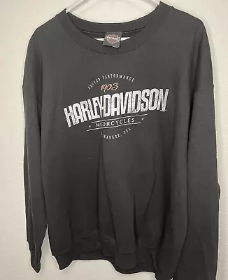 Men's Harley Davidson Motorcycles Long Sleeve Sweatshirt Black Size L NWOT • $18.99
