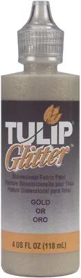 £9.59 • Buy Tulip Dimensional Fabric Paint 4oz-Glitter - Gold