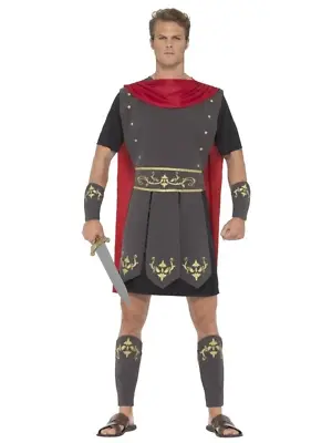 Roman Gladiator Soldier Medieval Costume Legends & Myths Fancy Dress Outfit • $53.95