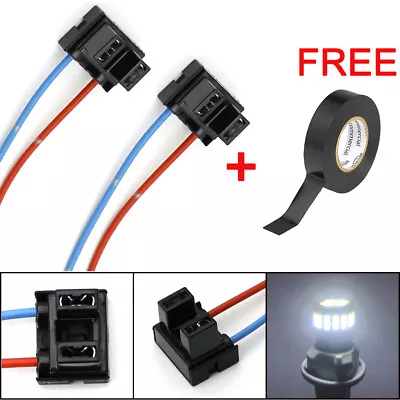 Wire Pigtail Female P A H7 Two Harness Head Light Low Beam Socket Plug Fit Lamp • $9.98