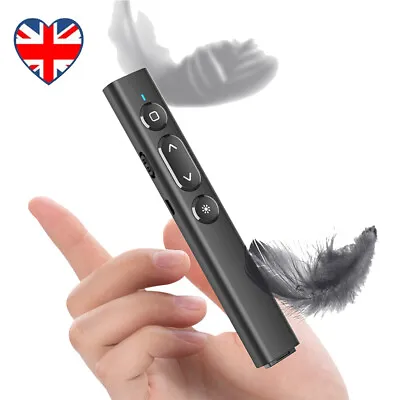 £13.79 • Buy USB Dual-mode Infrared Laser Pen Page Turning Remote Control PPT Meeting Pen UK