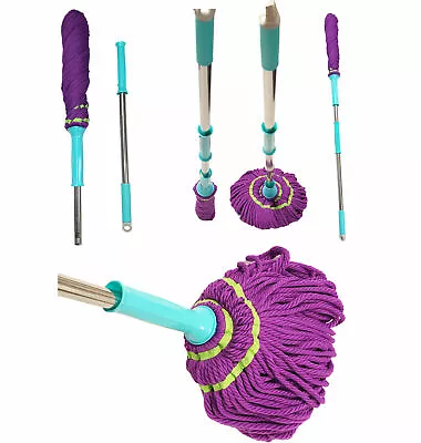 £9.99 • Buy 360 Degree Magic Mop Twist Wringing Rotating Floor Cleaning Microfibre Cleaner