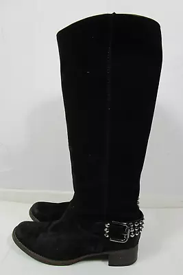 Kennel Und Schmenger Black Suede Studded Knee Boots UK Size 8 • £9.99