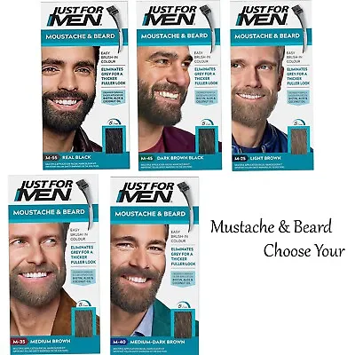Just For Men Colour Dye Gel Mustache & Beard-Choose Shade • £10.65