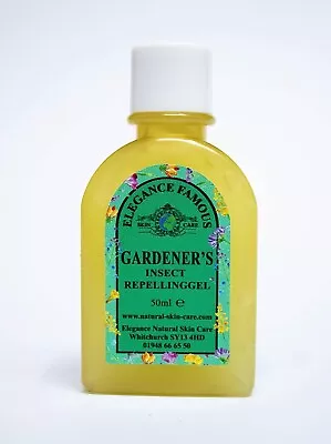 Vegan Famous Gardeners Insect Repelling Gel 50ml Midges Neem Oil Travel Size UK • £7.50