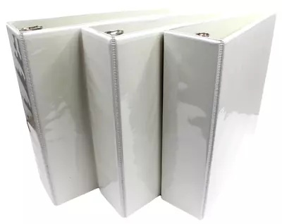 Lot Of 3 - New Standard 3  3-Ring Clear View Binders White • $15