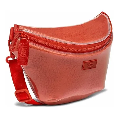 NWT Original UGG Nasha Belt Sling Bag Clear Fanny Pack Clear Hazard Orange 11268 • $59.95