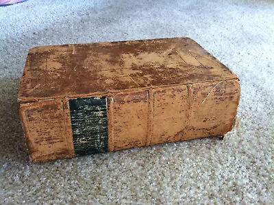 Antique GERMAN Luther BIBLE Die Bibel LEATHER Philadelphia HEILIGE SCHRIFT 1829 • $74.99