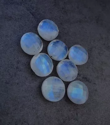 Natural Rainbow Moonstone Round Shape Briolette Cut Calibrated Loose Gemstone • $68.23