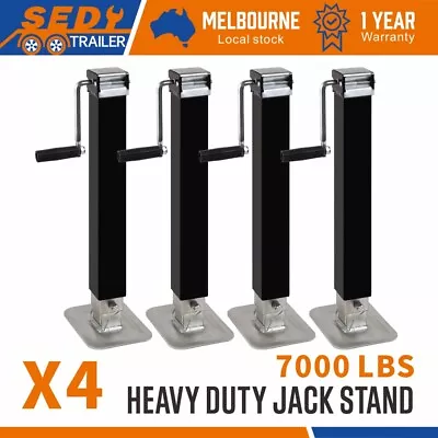 4x Trailer Caravan Canopy Jack Leg Stand Heavy Duty 3175KG 7000lbs Side Handle • $289.99
