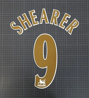 £12.20 • Buy SHEARER #9 1997-2006 Player Size Premier League Gold Nameset Lextra