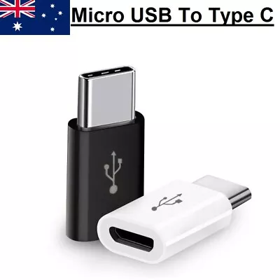 Micro USB To USB 3.1 Type C Adapter For Samsung Galaxy S8 S9+ S10 Note 8 Note 9 • $3.79