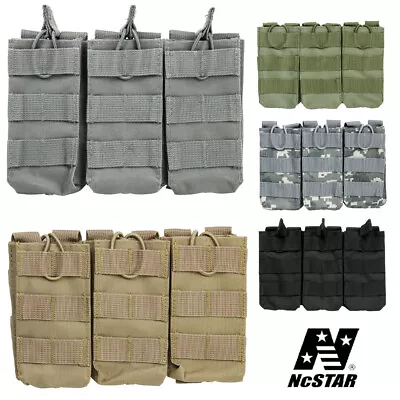 NcSTAR Tactical MOLLE PALS Universal Modular Triple Rifle/Pistol Magazine Pouch • $15.99