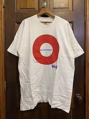 Vtg 90s Employee Mobil One Drive Into The Big Red O Circle Graphic Tee XL • $49.99