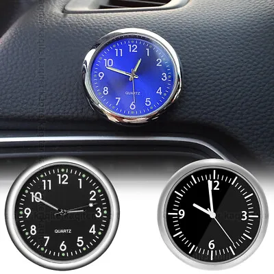 Pocket Mini Quartz Analog Watch Stick-On Clock For Car Boat Motorcycle Adhesive • $9.64