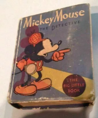 1934 MICKEY MOUSE The Detective ~ Walt Disney The Big Little Book 1139 • $50