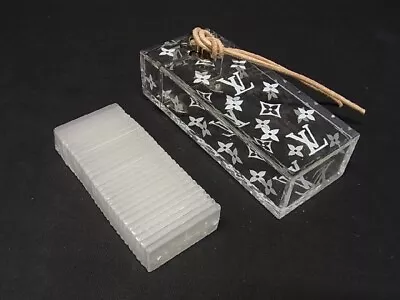 Authentic LOUIS VUITTON Domino Monogram Rare VIP Gift Item Clear Resin Japan • $270