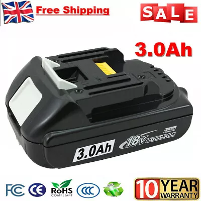 18V For Makita BL1830 BL1820 BL1815N 18 Volt 3.0 Ah LXT Li-Ion Cordless Battery • £14.89